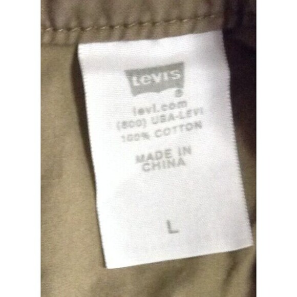Vtg Levis Jacket Wn L Olive Green Coat Barn Chore Field Utility Cargo Canvas - Picture 9 of 10